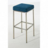 2er Set Barhocker Montreal 80 Stoff edelstahl