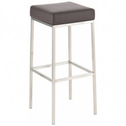 2er Set Barhocker Montreal 80 Kunstleder edelstahl