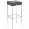 2er Set Barhocker Montreal 80 Kunstleder edelstahl