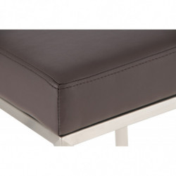 2er Set Barhocker Montreal 80 Kunstleder edelstahl