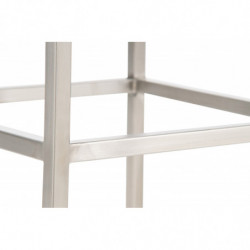 2er Set Barhocker Montreal 80 Kunstleder edelstahl