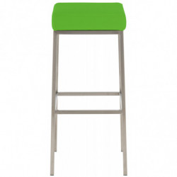 2er Set Barhocker Montreal 80 Kunstleder edelstahl