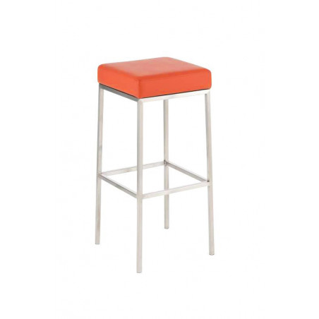 2er Set Barhocker Montreal 80 Kunstleder edelstahl
