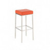 2er Set Barhocker Montreal 80 Kunstleder edelstahl