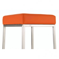2er Set Barhocker Montreal 80 Kunstleder edelstahl