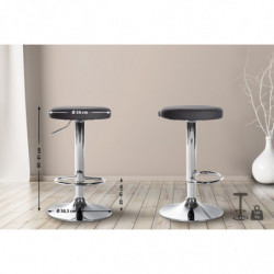 Barhocker Ponte Kunstleder chrom
