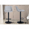 2er Set Barhocker Loft Kunstleder