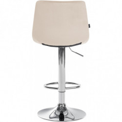 Barhocker Jerry Samt chrom