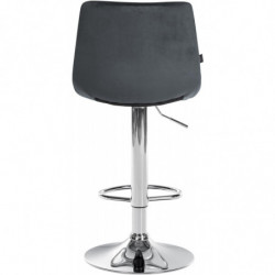 Barhocker Jerry Samt chrom
