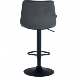 Barhocker Jerry Samt schwarz