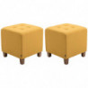 2er Set Sitzhocker Pharao, antik-hell