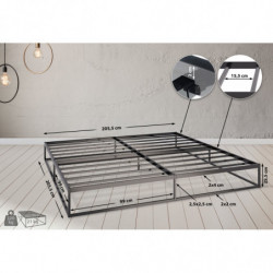 Metallbett Scala 200x200x25 cm