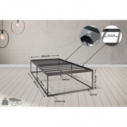 Metallbett Scala 200x100x46 cm