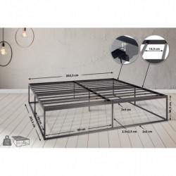 Metallbett Scala 200x200x46 cm