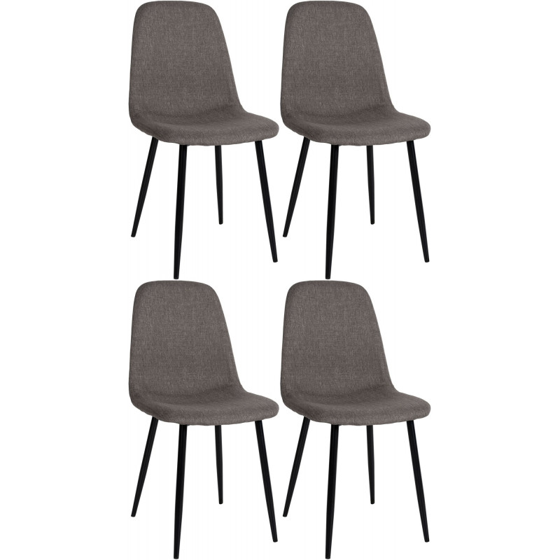 4er Set Esszimmerstühle Napier Stoff