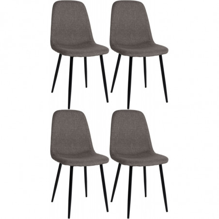 4er Set Esszimmerstühle Napier Stoff