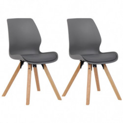 2er Set Stuhl Luna Kunststoff