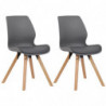 2er Set Stuhl Luna Kunststoff
