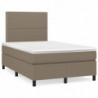 Boxspringbett mit Matratze Taupe 120x200 cm Stoff