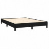 Boxspringbett mit Matratze Schwarz 140x200 cm Stoff