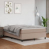 Boxspringbett Matratze Cappuccino-Braun 140x190cm Kunstleder