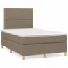 Boxspringbett mit Matratze Taupe 120x200 cm Stoff