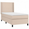 Boxspringbett mit Matratze Cappuccino-Braun 80x200cm Kunstleder