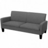 3-Sitzersofa 180 x 65 x 76 cm Dunkelgrau