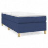 Boxspringbett mit Matratze Blau 100x200 cm Stoff