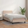 Boxspringbett mit Matratze Cappuccino-Braun 90x200cm Kunstleder