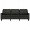 3-Sitzer-Sofa Schwarz 180 cm Stoff