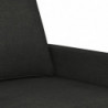 3-Sitzer-Sofa Schwarz 180 cm Stoff