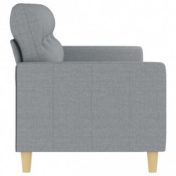 3-Sitzer-Sofa Hellgrau 180 cm Stoff