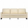 3-Sitzer-Sofa Creme 180 cm Stoff