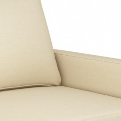 3-Sitzer-Sofa Creme 180 cm Stoff