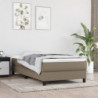 Boxspringbett mit Matratze Taupe 90x190 cm Stoff