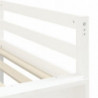 Kinderhochbett mit Rutsche Weiß 90x190 cm Massivholz Kiefer