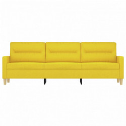 3-Sitzer-Sofa Hellgelb 180 cm Stoff