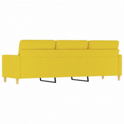 3-Sitzer-Sofa Hellgelb 180 cm Stoff