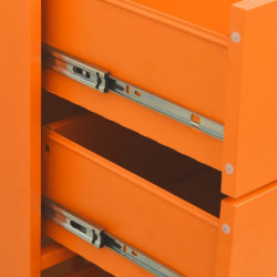 Kommode Orange 80x35x101,5 cm Stahl